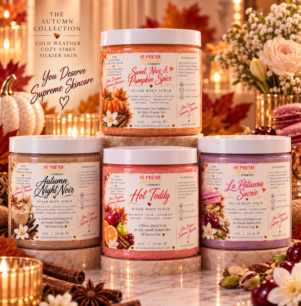 FALL COLLECTION ~ Sugar Body Scrubs