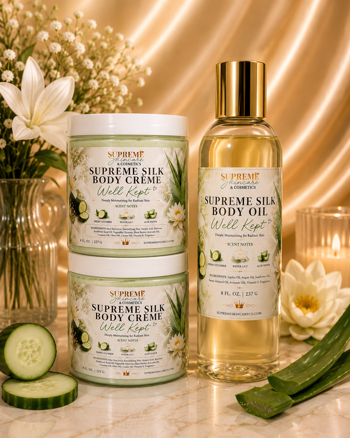 Supreme Silk Body Care Bundles (3 Piece Set)