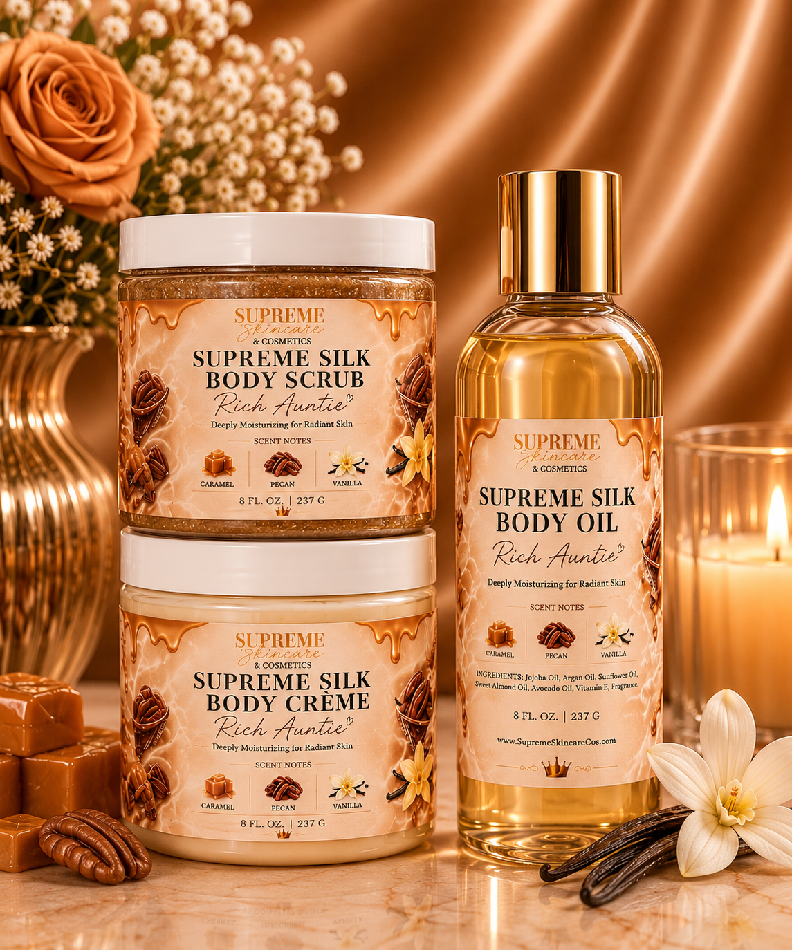 Supreme Silk Body Care Bundles (3 Piece Set)
