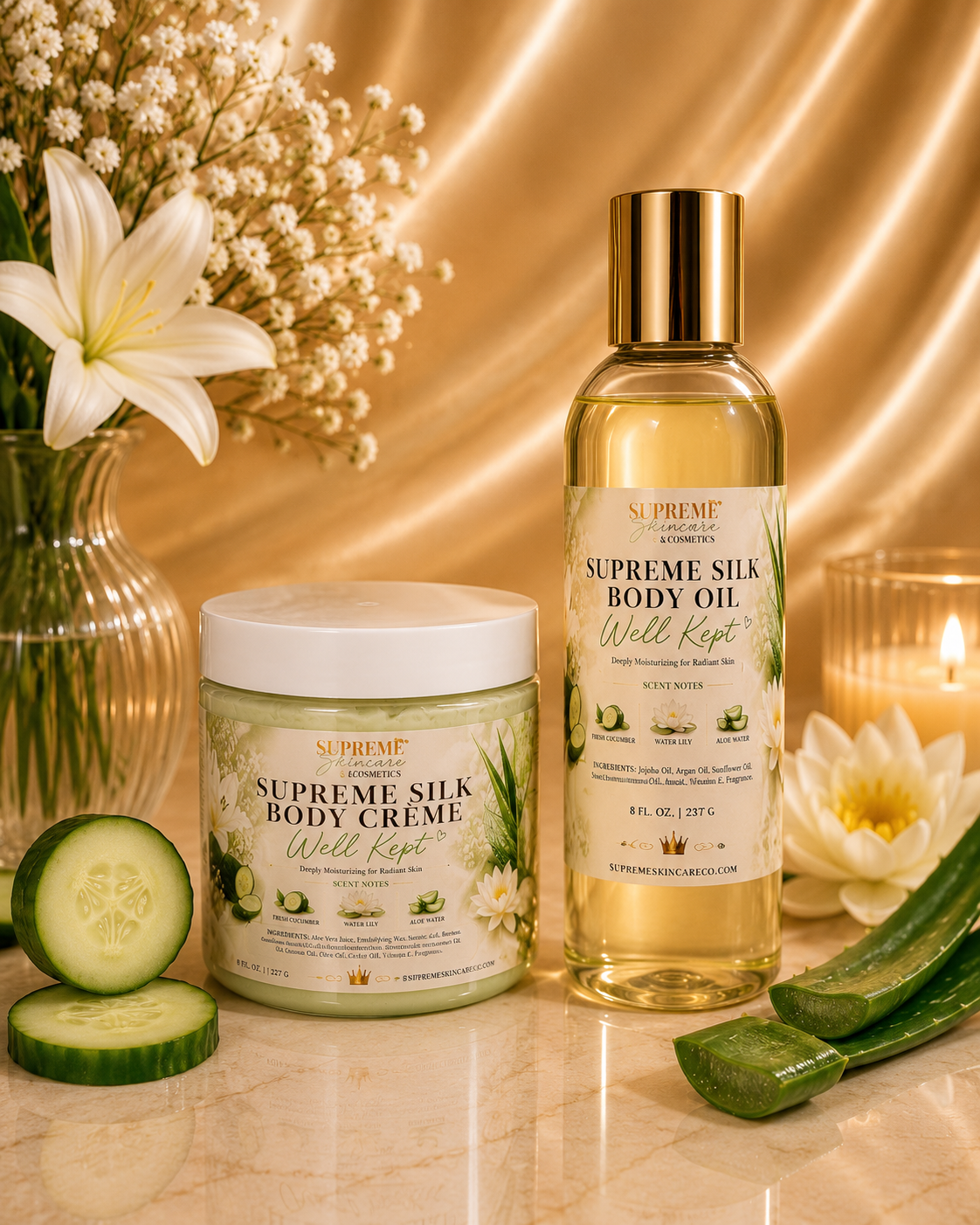 Supreme Silk Body Care Bundles (2 Piece Set)