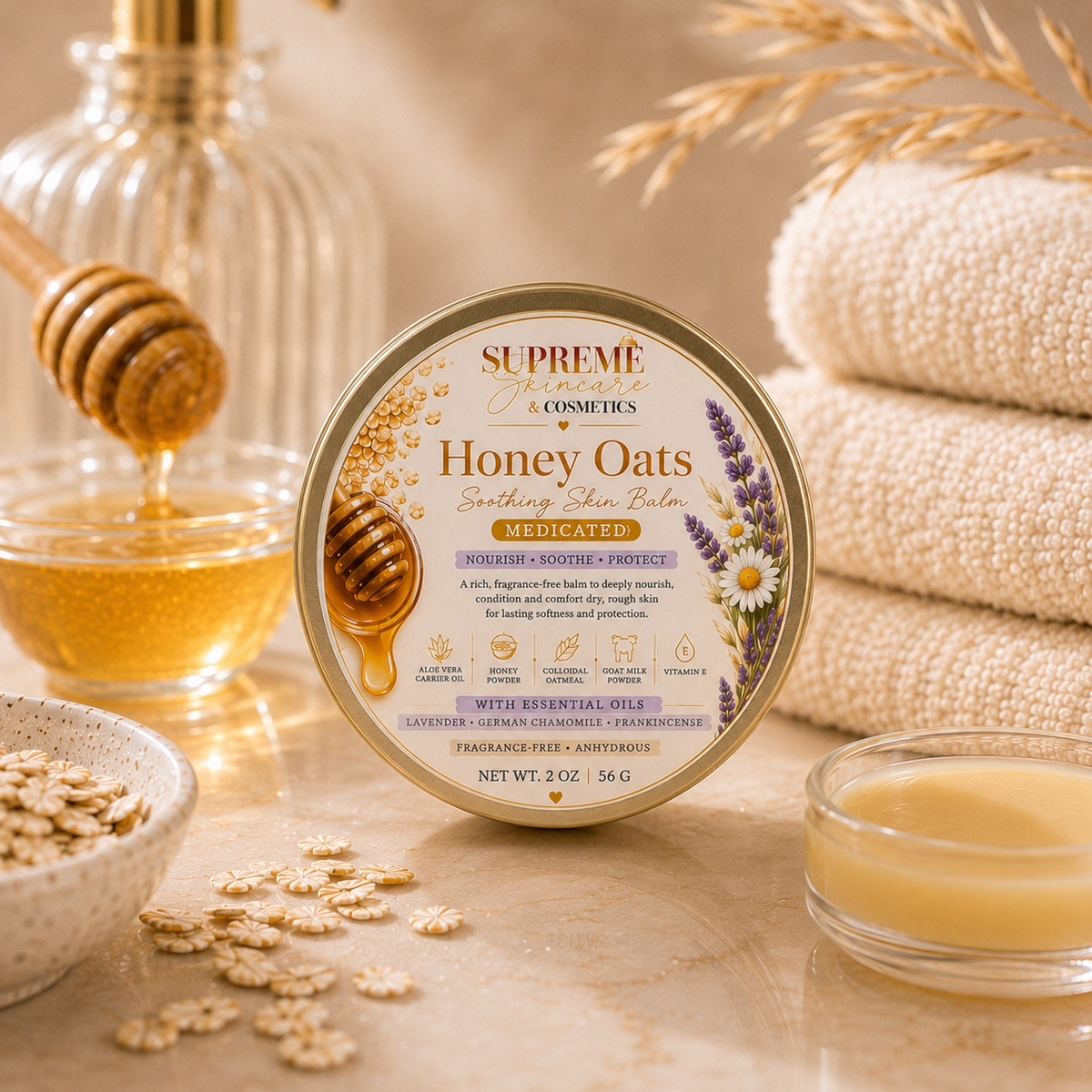 Honey Oats Soothing Skin Balm