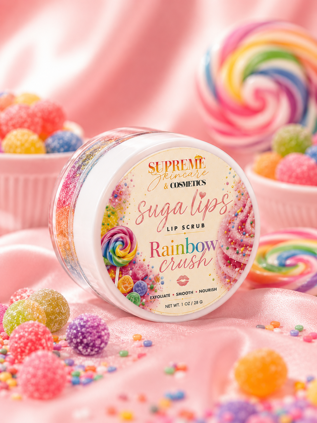 ‘Suga Lips’ Exfoliating Lip Scrubs