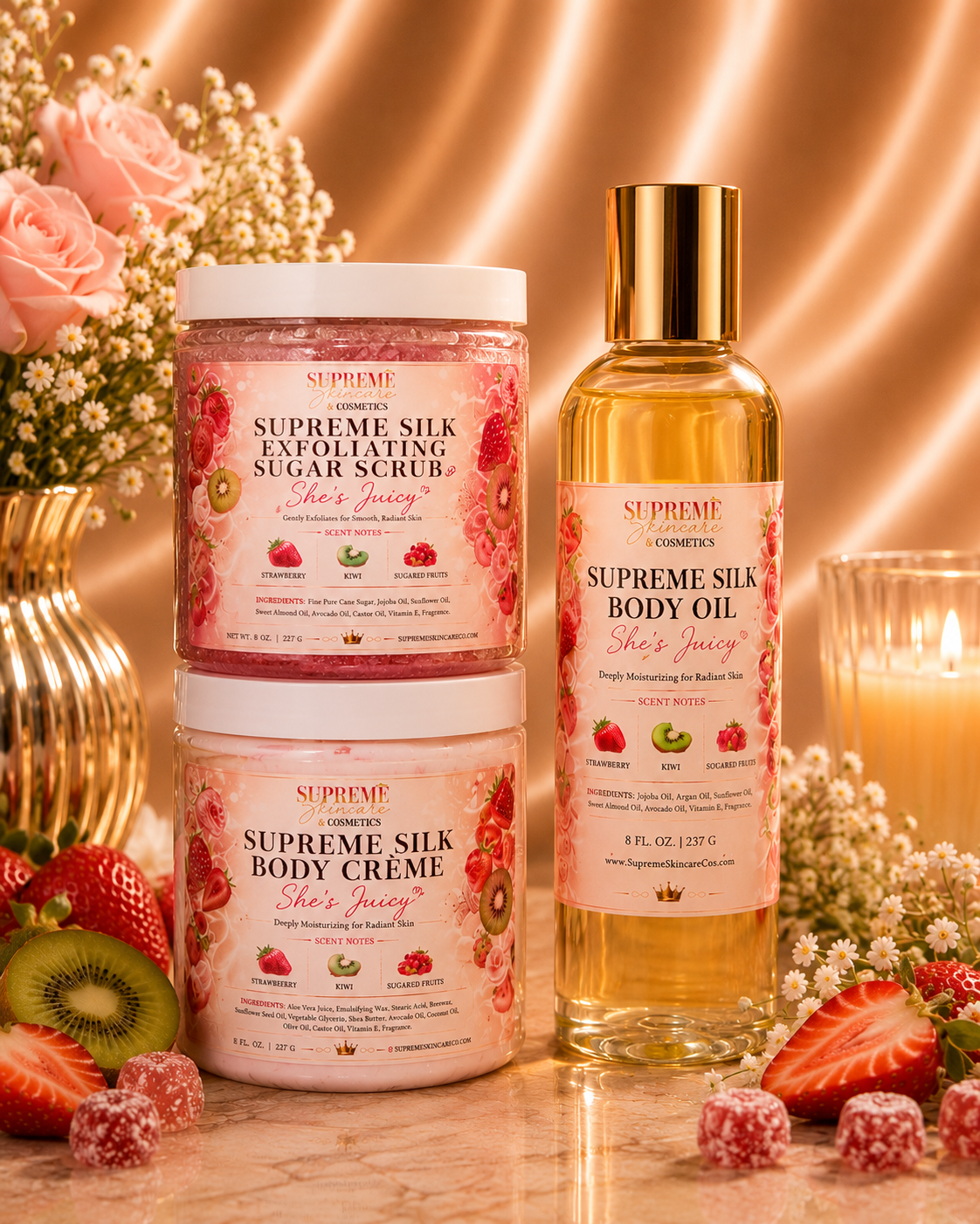 Supreme Silk Body Care Bundles (3 Piece Set)
