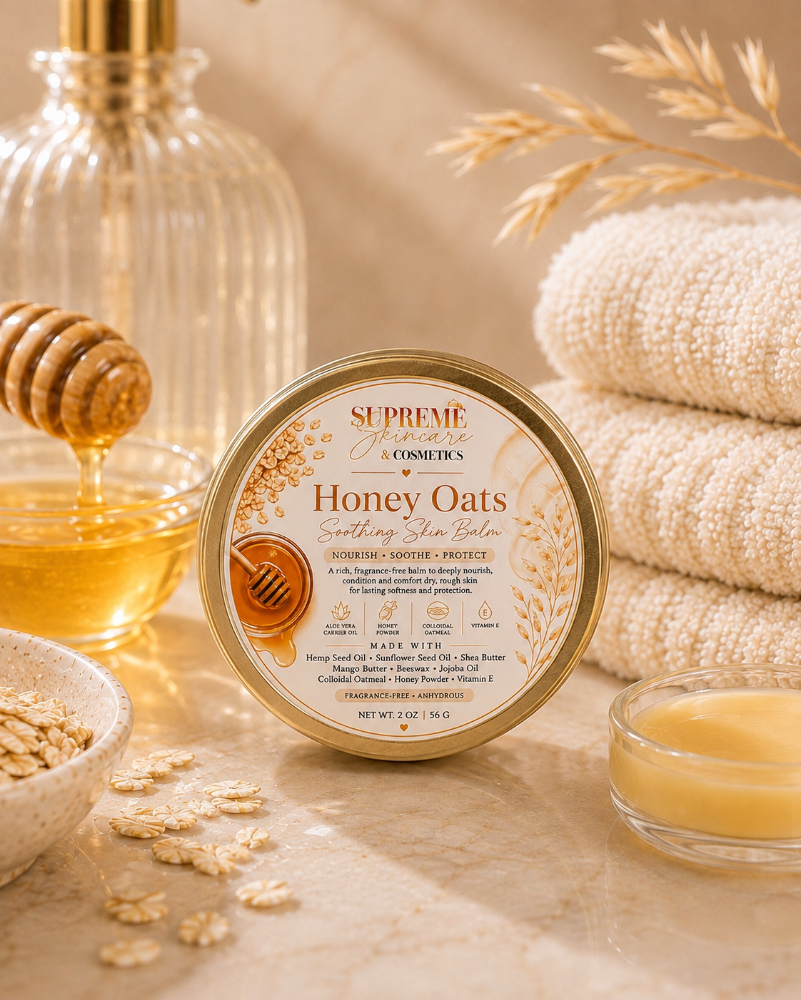 Honey Oats Soothing Skin Balm