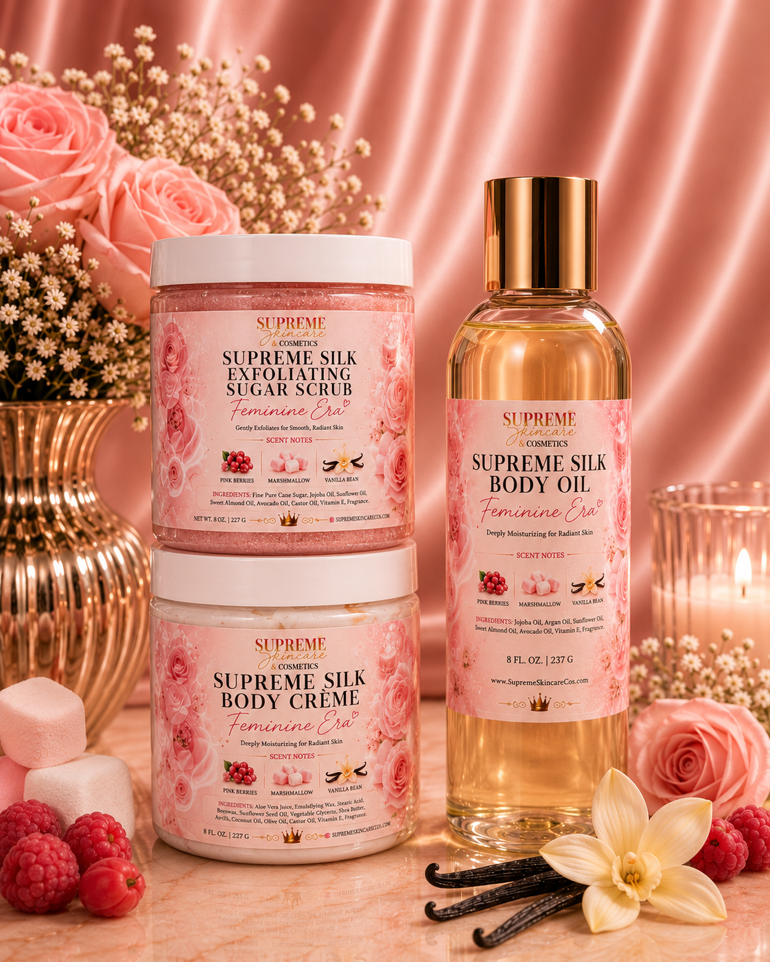 Supreme Silk Body Care Bundles (3 Piece Set)