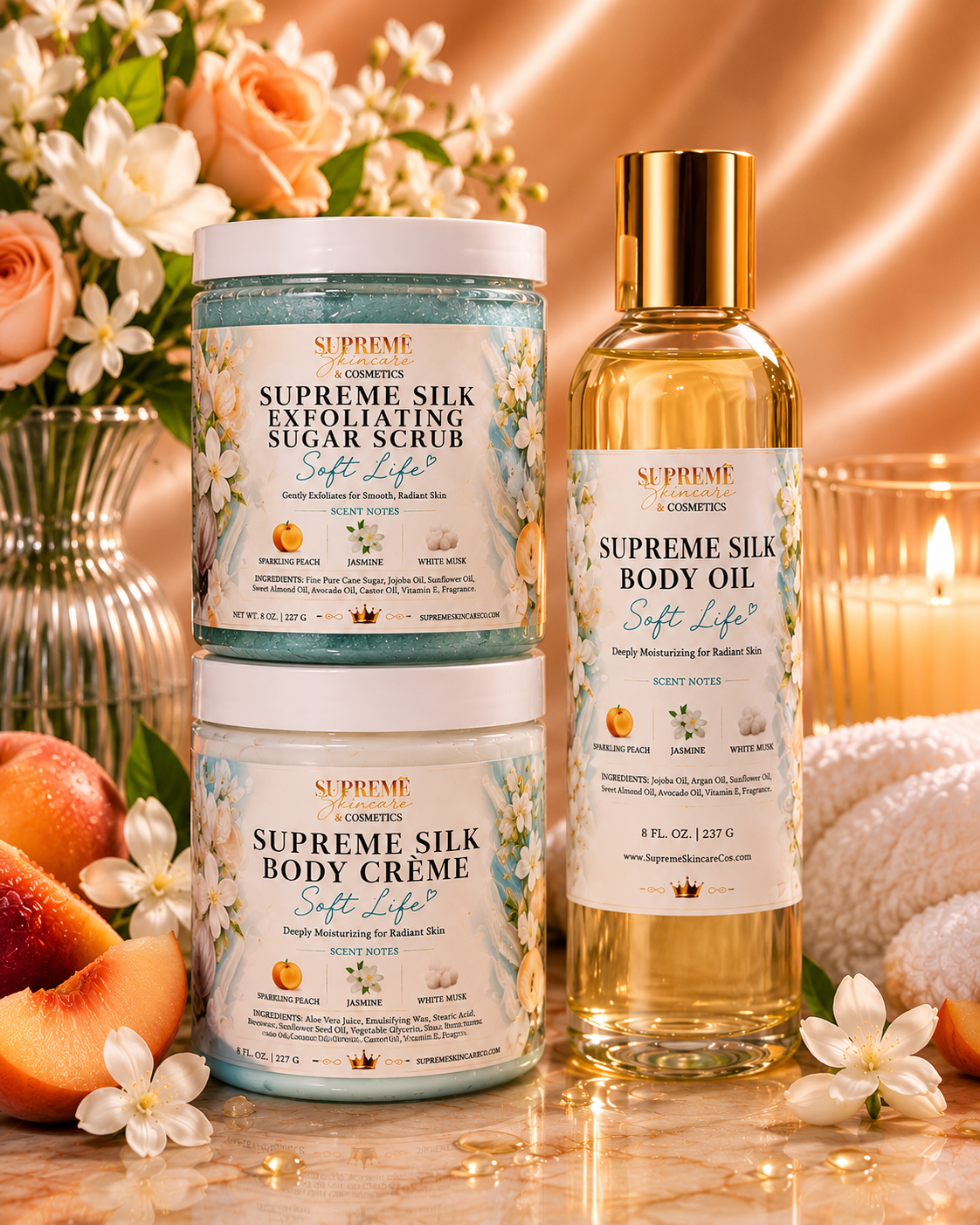 Supreme Silk Body Care Bundles (3 Piece Set)