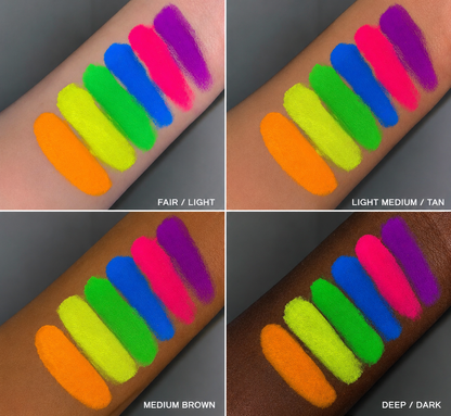 Rainbow Glow | Cosmetic UV Neon Powder Colors